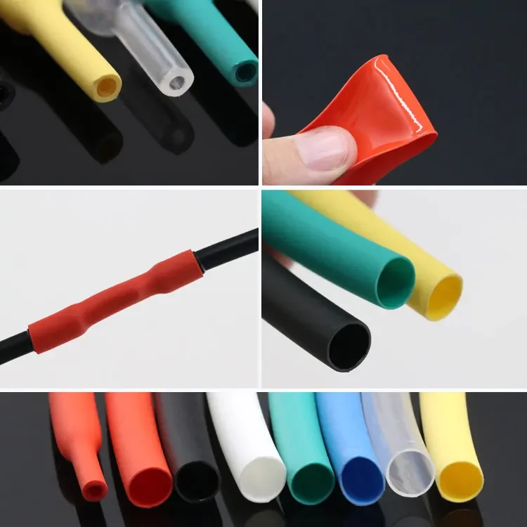 1M 3:1 Dual Wall Heat Shrink Tube Thick Glue Shrinkable Tubing 1.6/2.4/3.2/4.8/6.4/7.9/9.5/12.7/15.4/19.1/25.4/30/39/50 mm