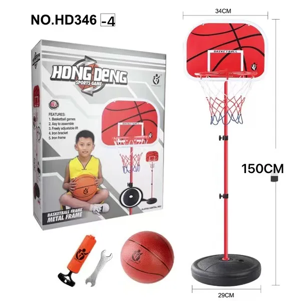 Подъемная баскетбольная подставка 2,4 м, детская баскетбольная железная подставка, можно поднимать и опустить, баскетбольный мяч для дома и улицы