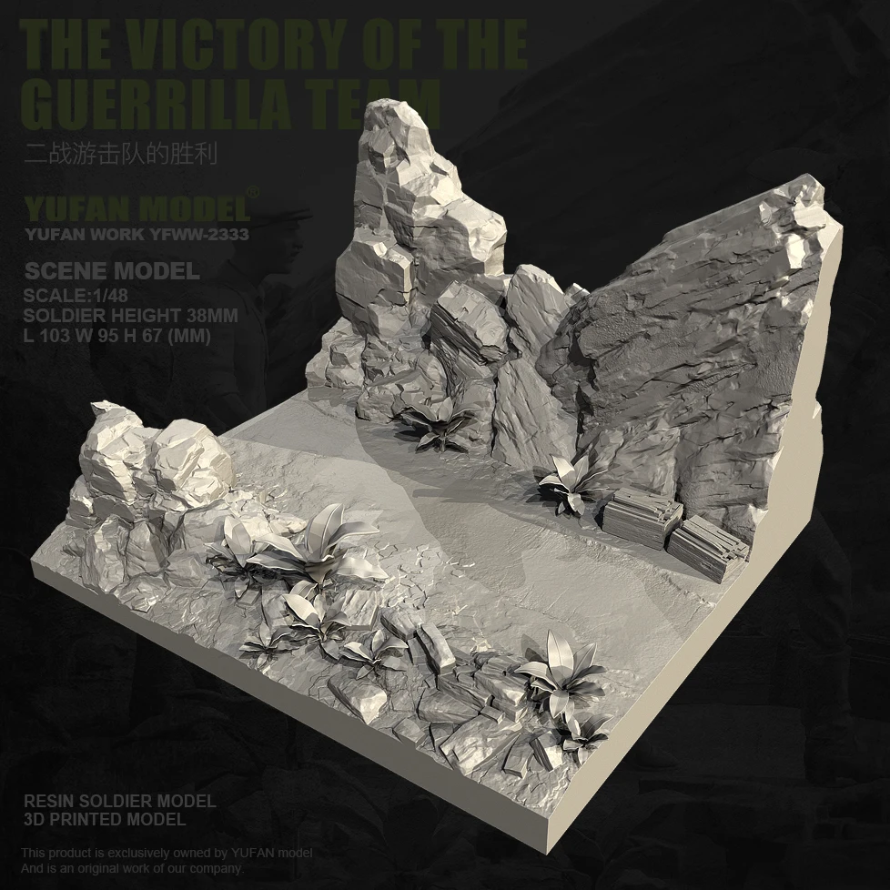

YUFAN MODE 1/48 Resin model kits figure colorless and self-assembled（3D Printing ） YFWW-2333+3D