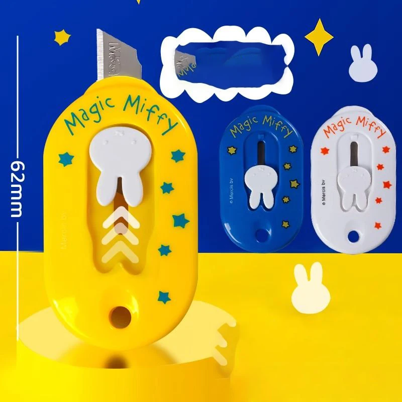 Miffy Rabbit Art Knife New Kawaii Cute Lucky Express Knife Unboxing Knife Mini Knife Children Paper Cutting Knife Toys for Kids