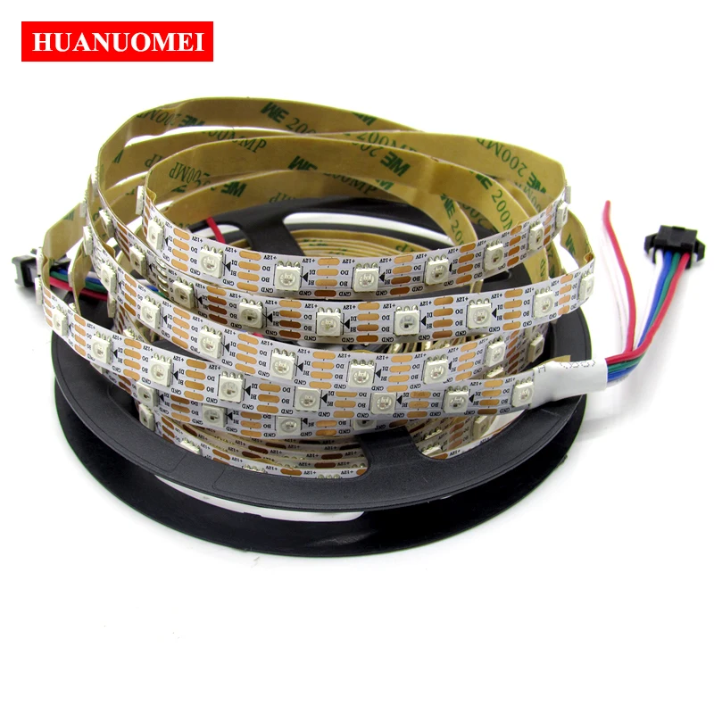 

5M 60LEDs/M WS2815 Smart Full Color Addressable SMD 5050 RGB Digital WS2811 WS2812B WS2813 LED Strip Pixel Light White PCB IP20