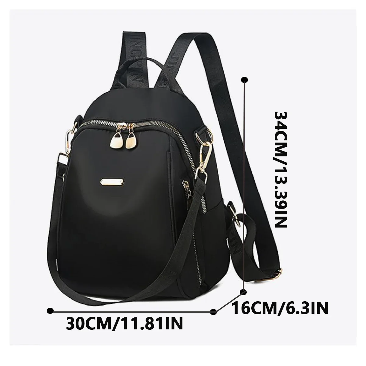 Women\'s Trendy Fashion Backpack Large Capacity Solid Color Casual Travel Backpack Multifunctional High Quality Ladies Bag