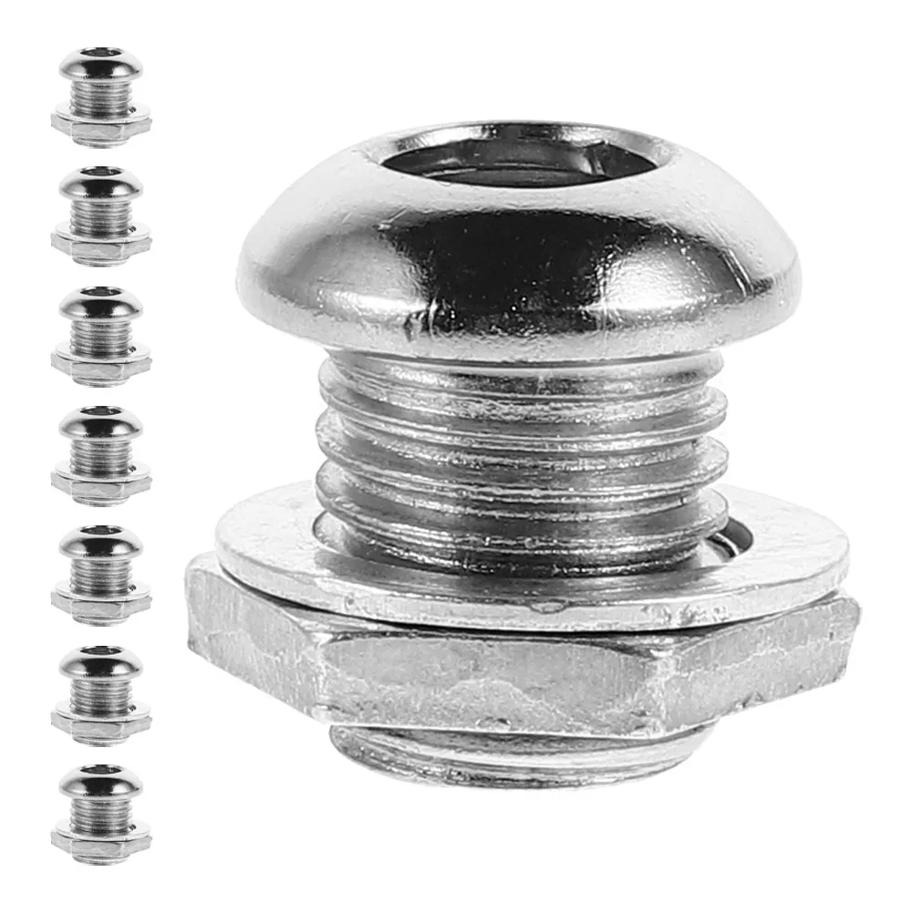 

8 PCS Air Hole Drum Screw Screws Percussion Part Hardware Silver Steel Replacement Parts