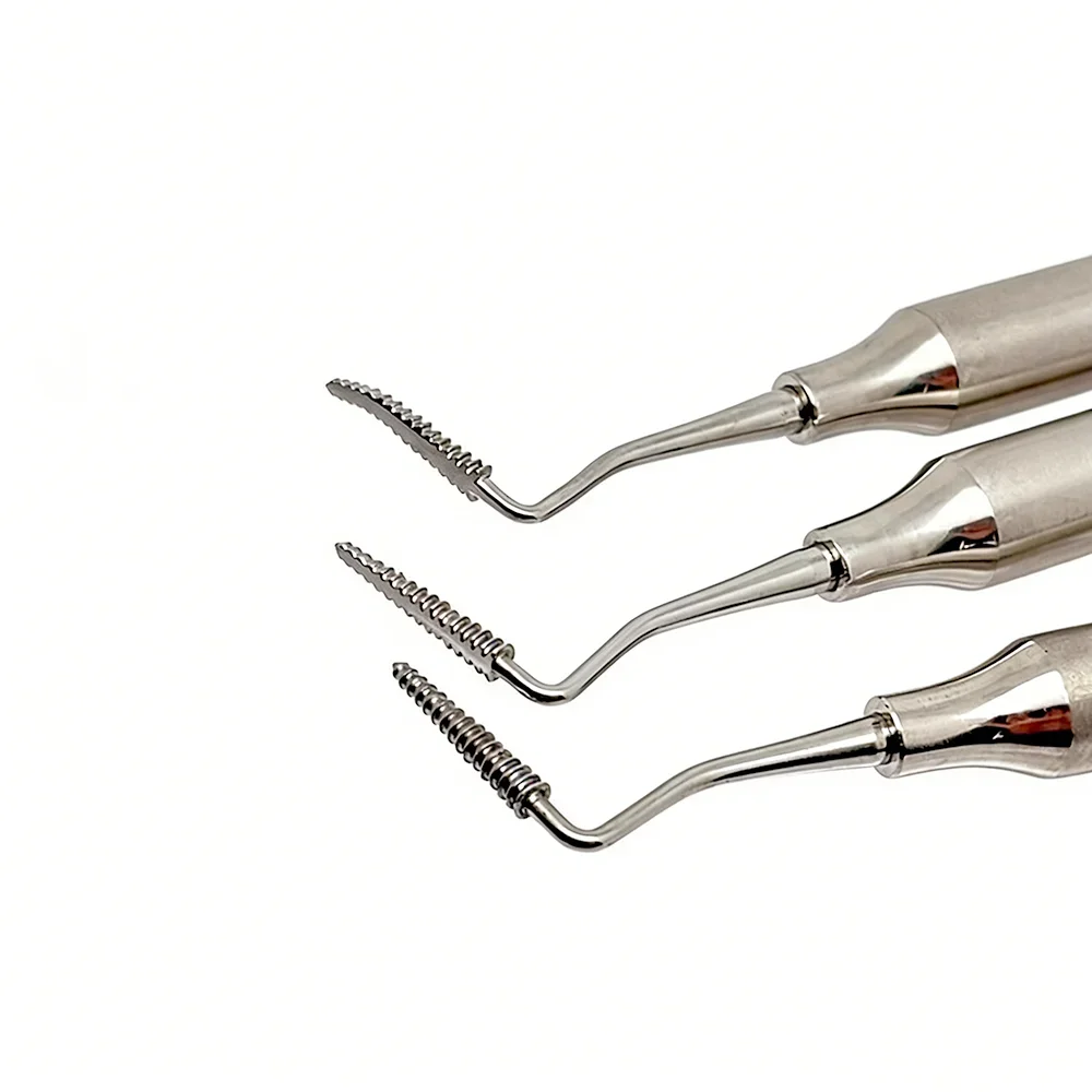

3Pcs/set Dental Stainless Steel Periodontal Bone File Double Ends Stainless Steel Autoclavable Perio Surface Instrument Tool