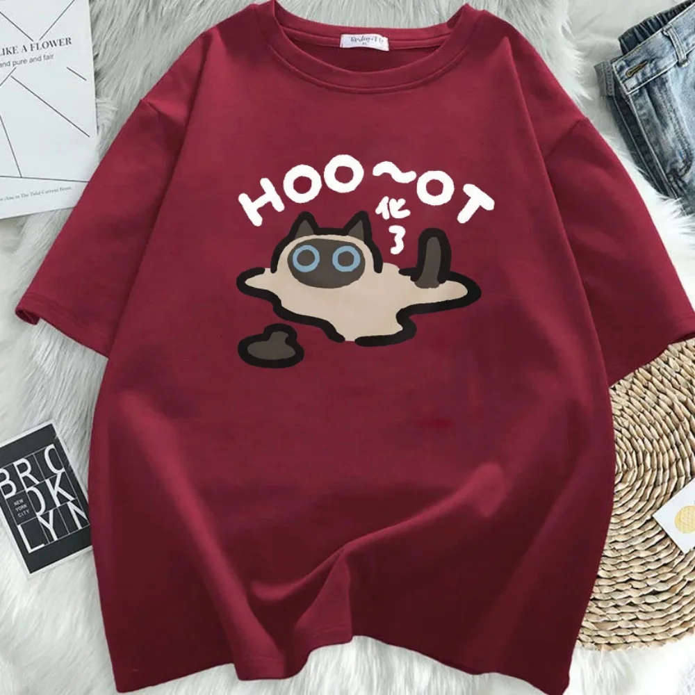 تي شيرت فضفاض بأكمام قصيرة مقاس كبير - American Retro High Street، رقبة دائرية مطبوعة برسوم كارتونية، راحة كاجوال، للجنسين