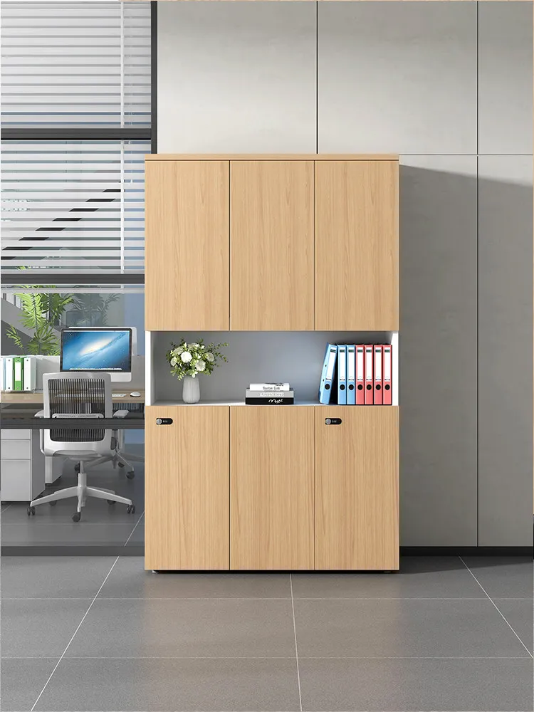 YJQ file data storage filing cabinet wooden floor-to-ceiling security cabinet office bookcase