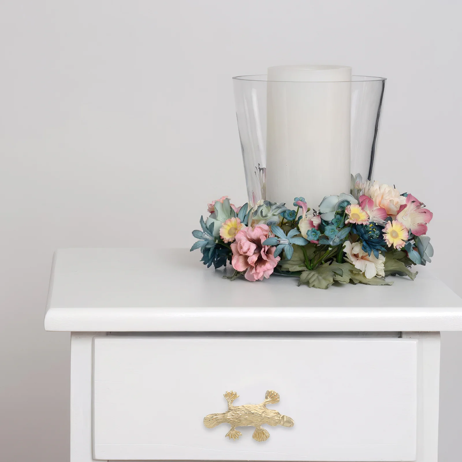 

Duckbill Animal Cabinet Knob Brushed Gold Single Hole Drawer Pull Vintage Decorative Wardrobe Hardware Kitchen Dresser Handle