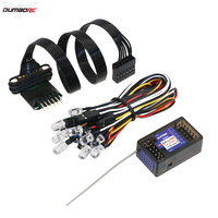 DumboRC 2.4G 6CH P6DC X6DCG Receiver Gyro Led Strip Light Control Board Module Set for 1/10 1/8 RC Car Night X6 X4 Transmitter