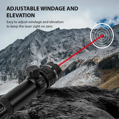 Imagen 2 del producto 803 Mira láser doble roja y verde |   Ajustable para Windage y Elevation |   Diseño resistente al agua y a prueba de golpes IPX4