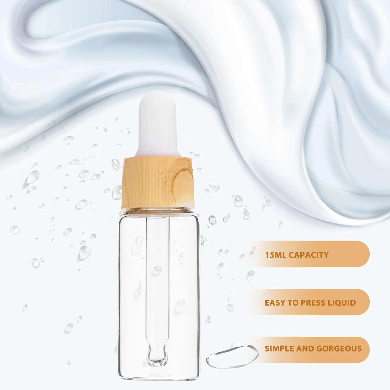 

Набор из 8 флаконов-капельниц с текстурой дерева для эфирных масел, многоразовые стеклянные бутылочки, портативные дорожные флаконы для розлива, точная дозировка