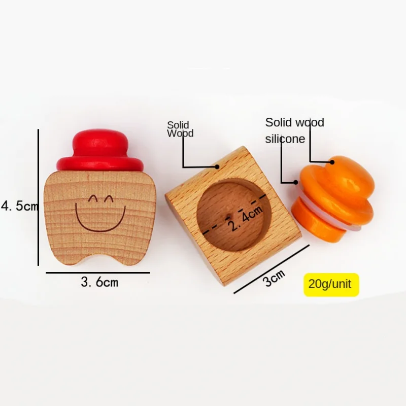 Organizzatore di scatole per denti in legno denti da latte per bambini conservare i denti raccogli denti decidui ombelico salva regali regali