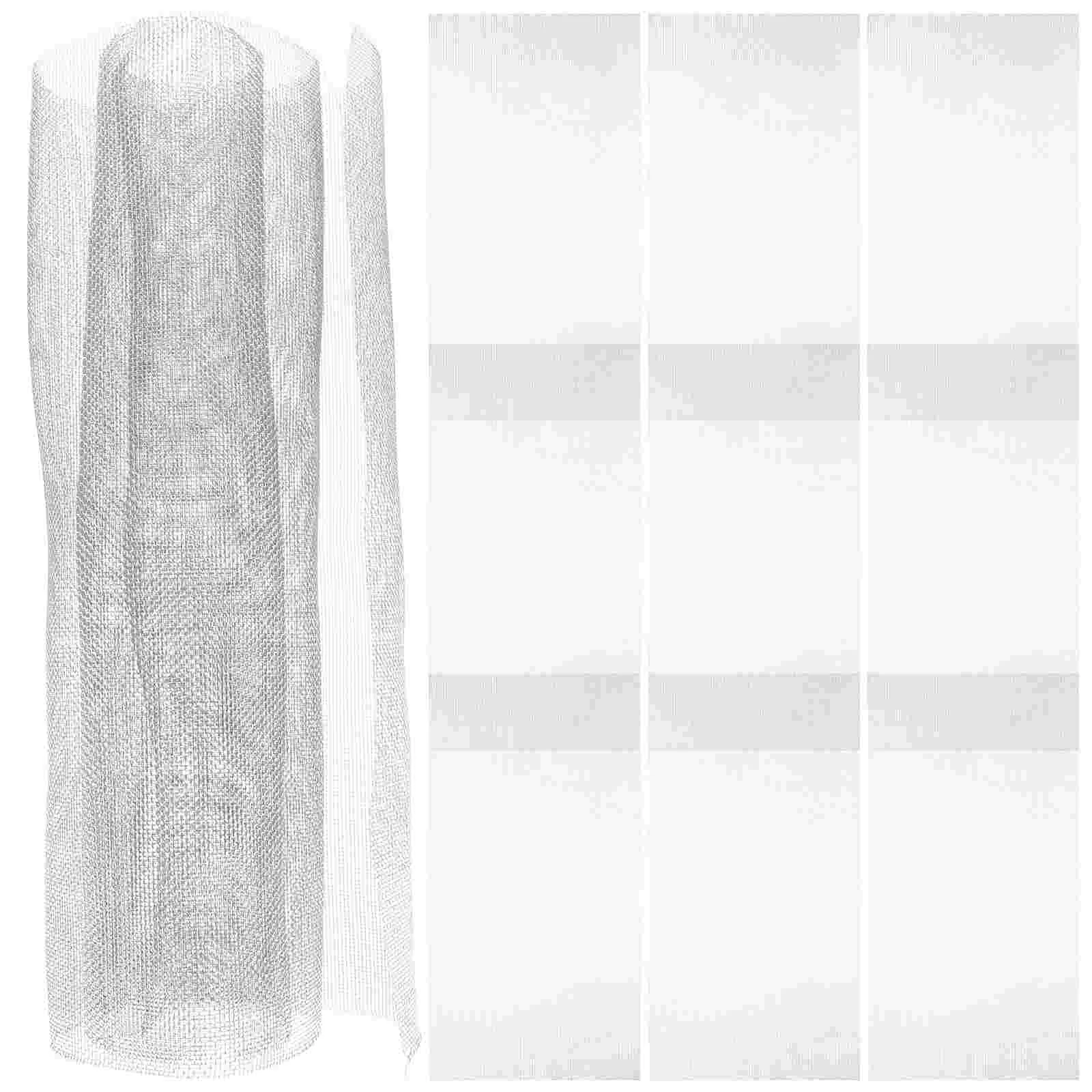 

Stainless Steel Fine Woven Wire Mesh Roll Screen Panel Mosquito Proof Metal Inserts