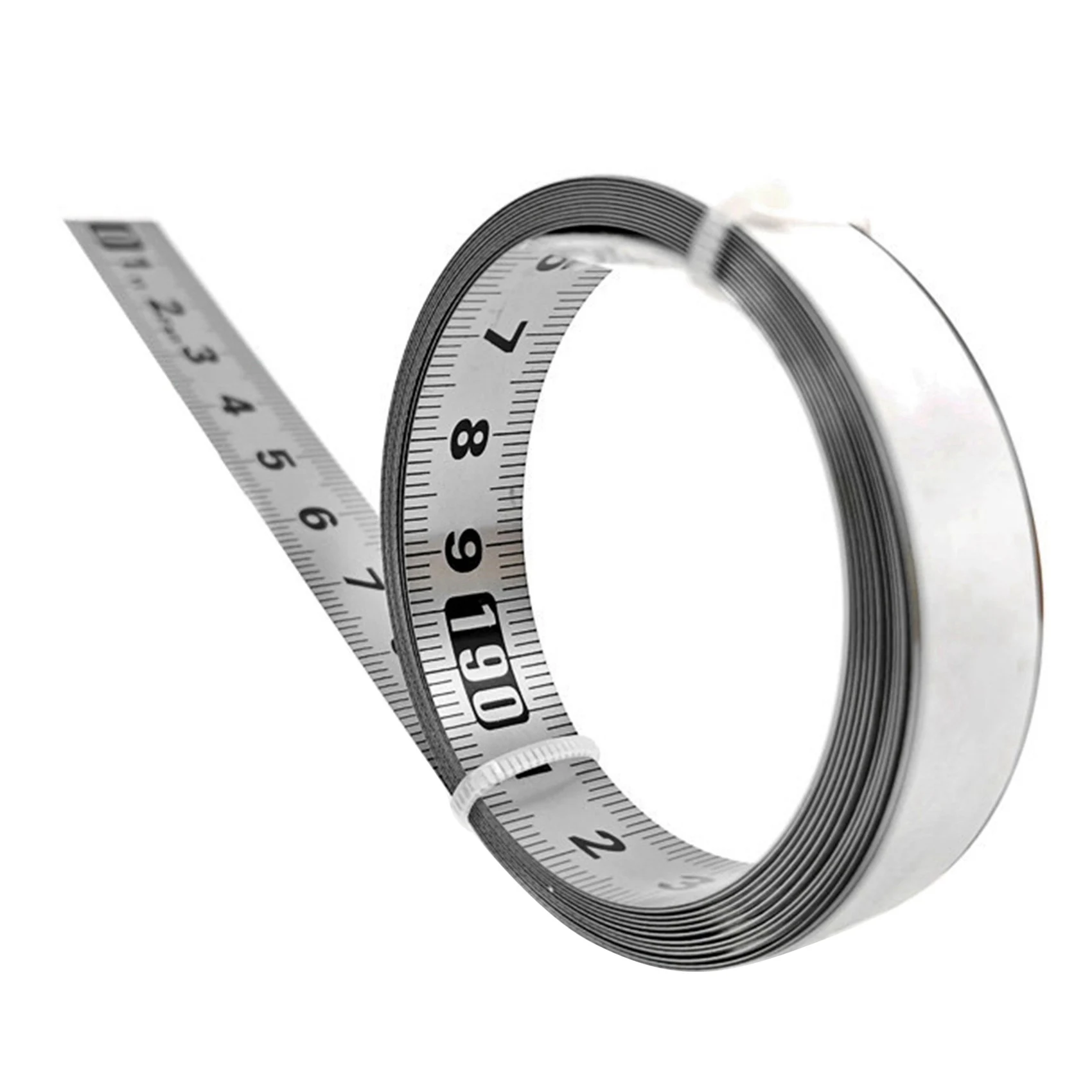 AFOURT-2X Stainless Steel Adhesive Scale Precision Woodworking Guide Rail Self-Adhesive Tape Measure Ruler With Glue,C-100Cm