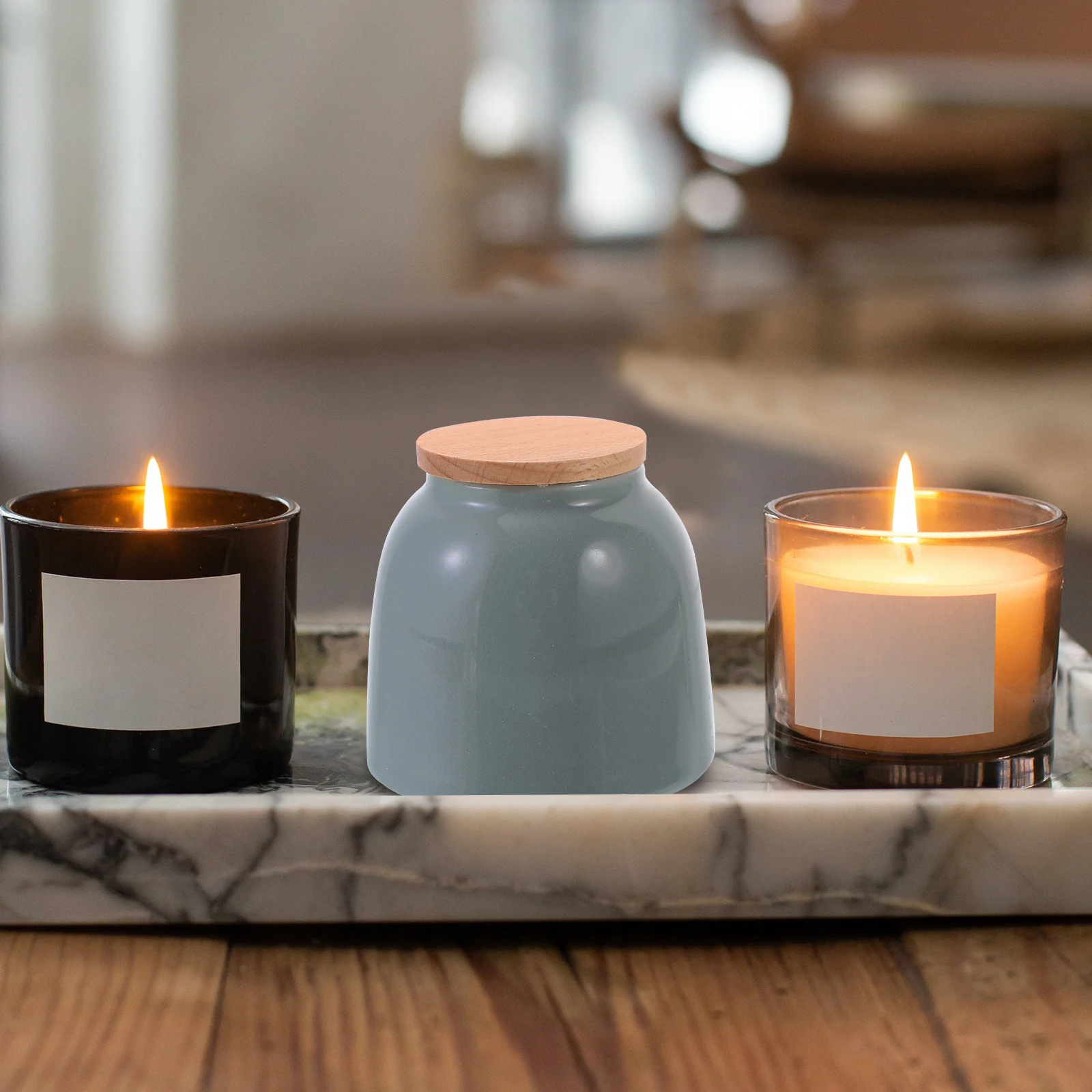 

Beech Tea Pot Ceramic Storage Jars Canister Coffee Sugar Canisters Kitchen Loose Leaf