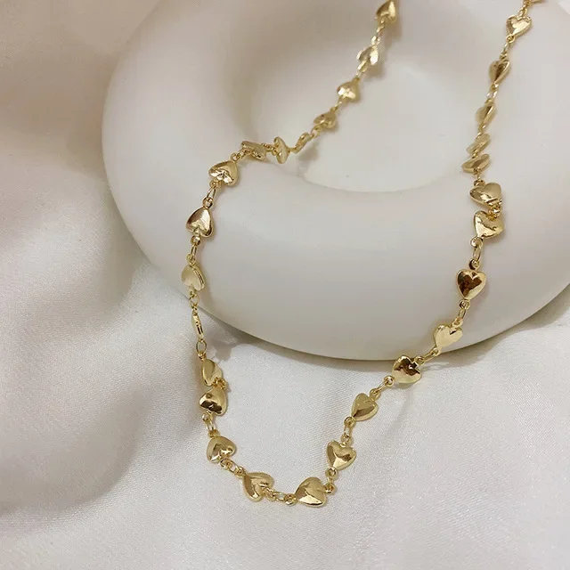 Kleurrijke Hart Hanger Trendy Engelse Woorden Hars Liefde Hart Zirkoon Charm Sleutelbeen Kettingen Ketting voor Vrouwen Y2K Mode-sieraden
