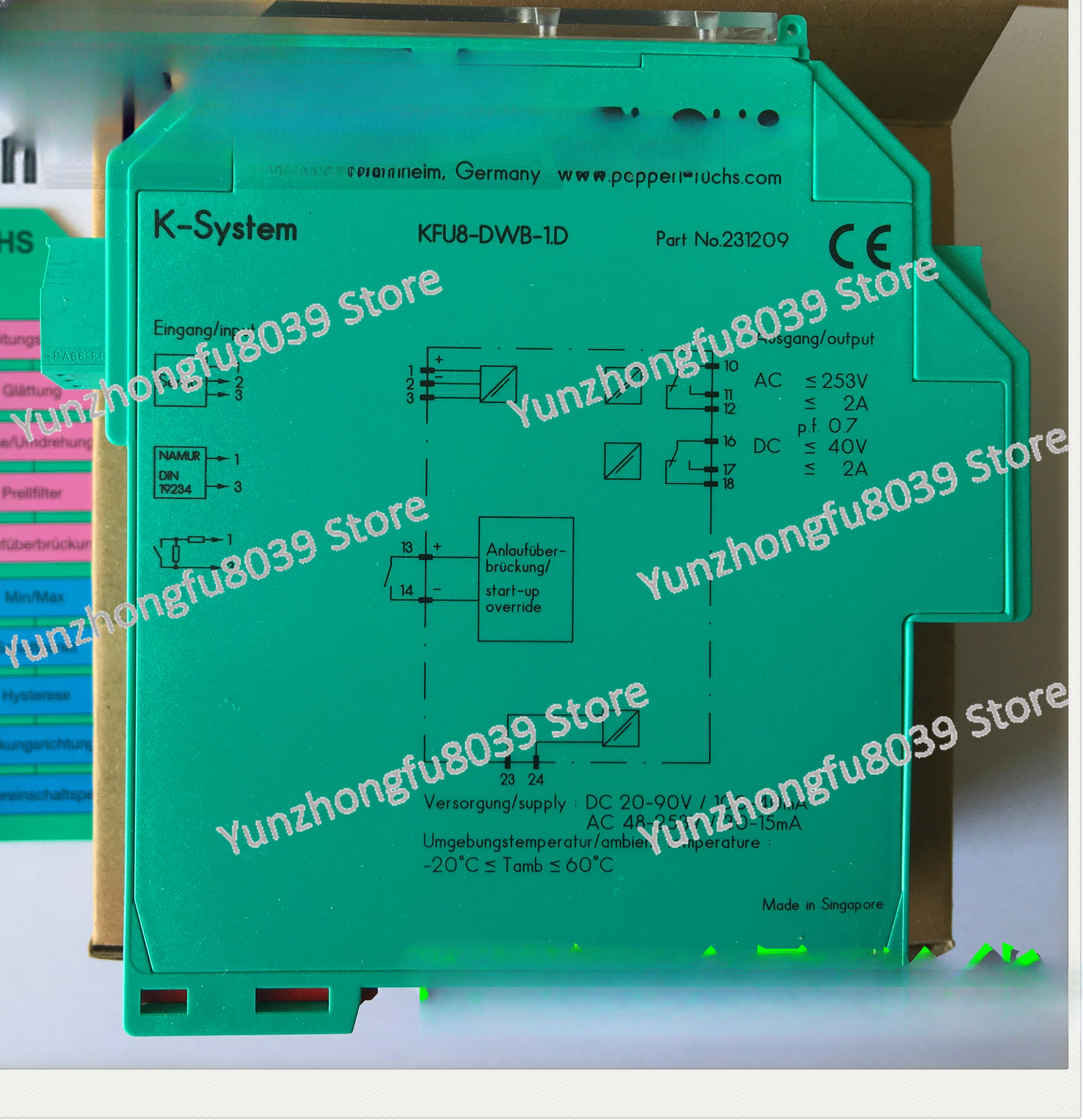 180 pcs KFU8-DWB-1.D, KFU8-UFC-1.D, KFD2-GUT/CRG2-EX1.D, UFT, HLC