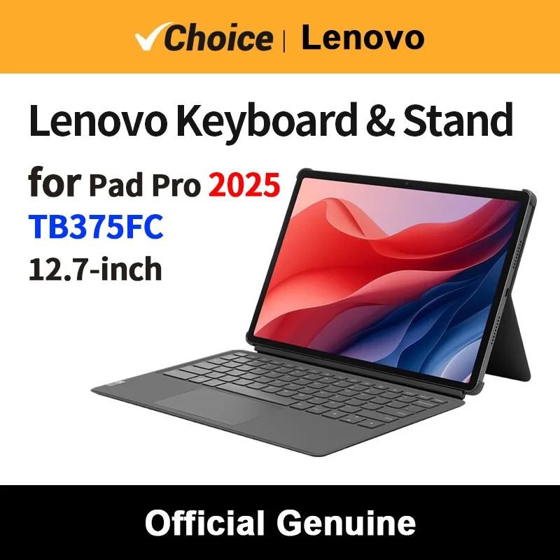 Lenovo Magnetic Keyboard and Stand 2nd for Xiaoxin Pad Pro 12.7 2025 Protection Case Independent Pen Slot Storage Trackpad
