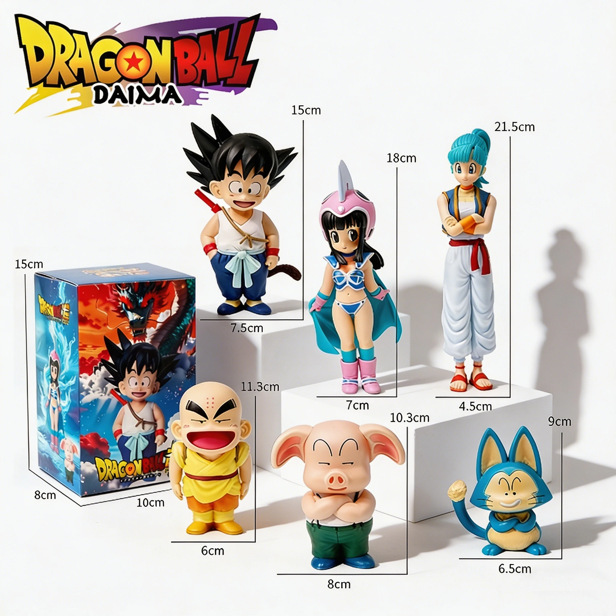 1-6 Piezas de Figuras de Acción Coleccionables de PVC de Anime Dragon Ball Ichiban Kuji: Son Goku, Yamcha, Bulma, Roshi, Chichi, Maestro Roshi