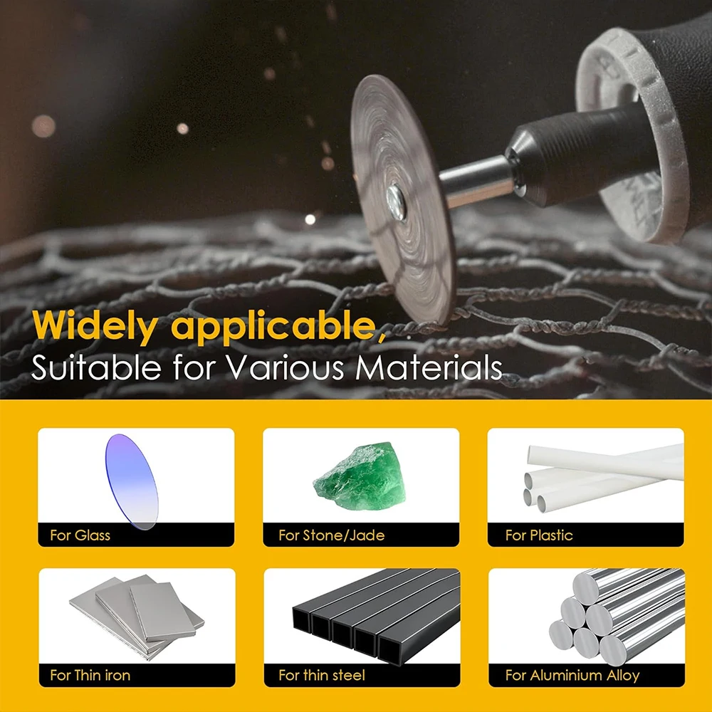 Discos de corte abrasivos de 32mm, muelas con mandriles de 2,35mm/3mm para accesorios, herramienta rotativa de corte de Metal, hoja de sierra