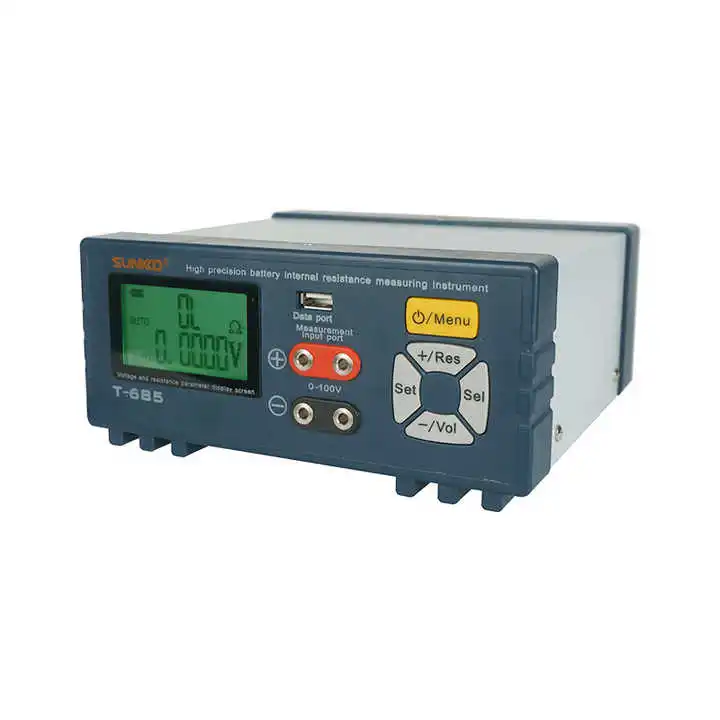 SUNKKO T-685 Lithium Battery Pack High-Precision Internal Resistance Tester 18650 Voltage Automatic Detection Analyzer