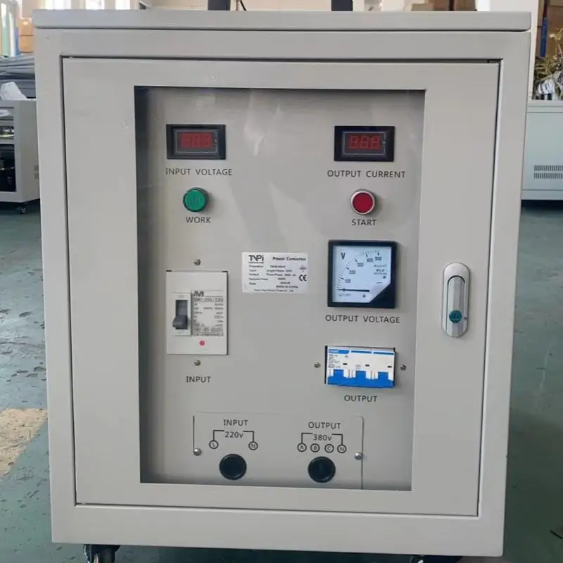 220V to 380v Single-Phase to Three-Phase Step up and Down Phase Converter with Copper Material 2.2KW 15KW