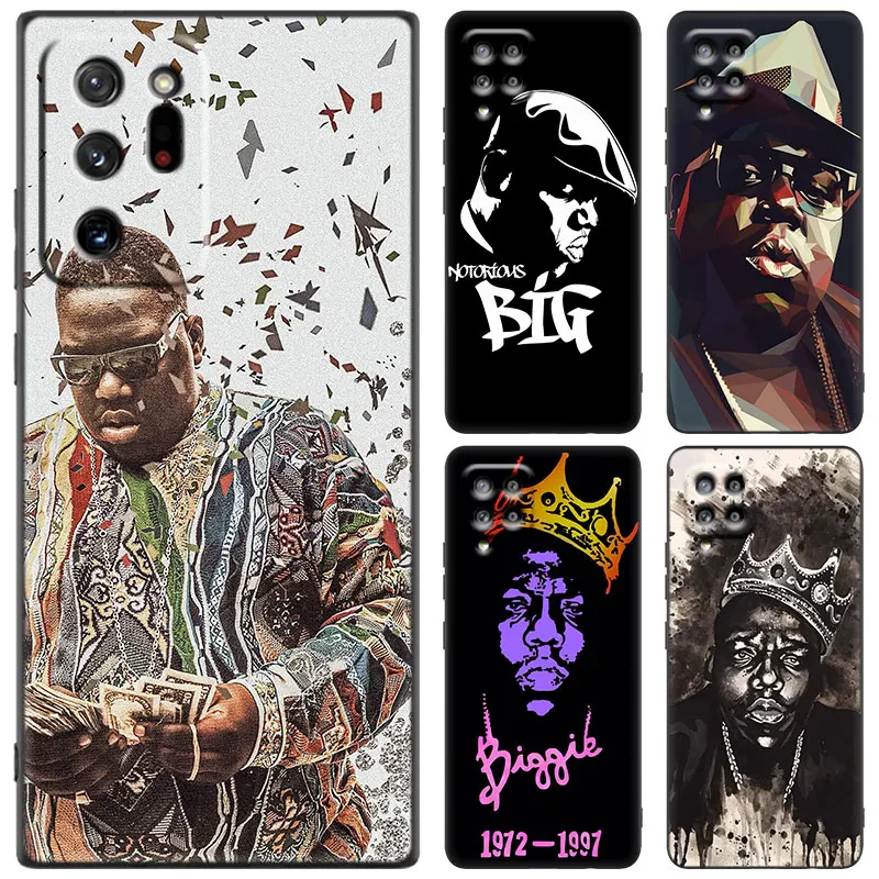 Hip Hop The Notorious Biggie Smalls Black Case For Samsung M14 M13 M12 M54 M53 M52 M33 M04 M23 Note 10 Plus 20 Ultra A6 A7 2018