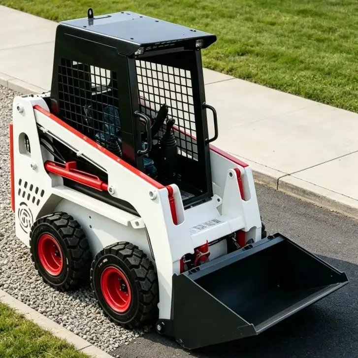 

Customized Ride-on Small Skid Steer Loader, Skid Equipment for Factory Stock Handling & Cargo Loading and Unloading
