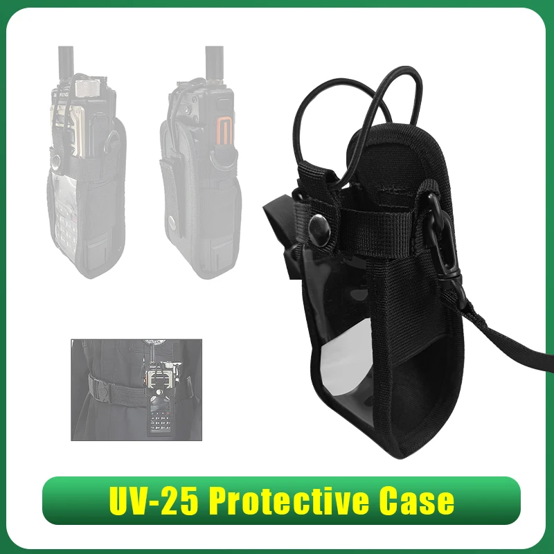 

Baofeng UV-25 Pro GPS Нейлоновый держатель для рации Сумка серии UV-25M Чехол для двусторонней радиосвязи Защитная сумка Сумка через плечо с ремешком