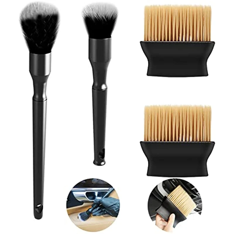 

1-2Pcs Ultra-Soft Car Detailing Brush Super Soft Interior Detailing Brush for Car Cleaning Vents Dash Trim Brushes Wheel Brushes