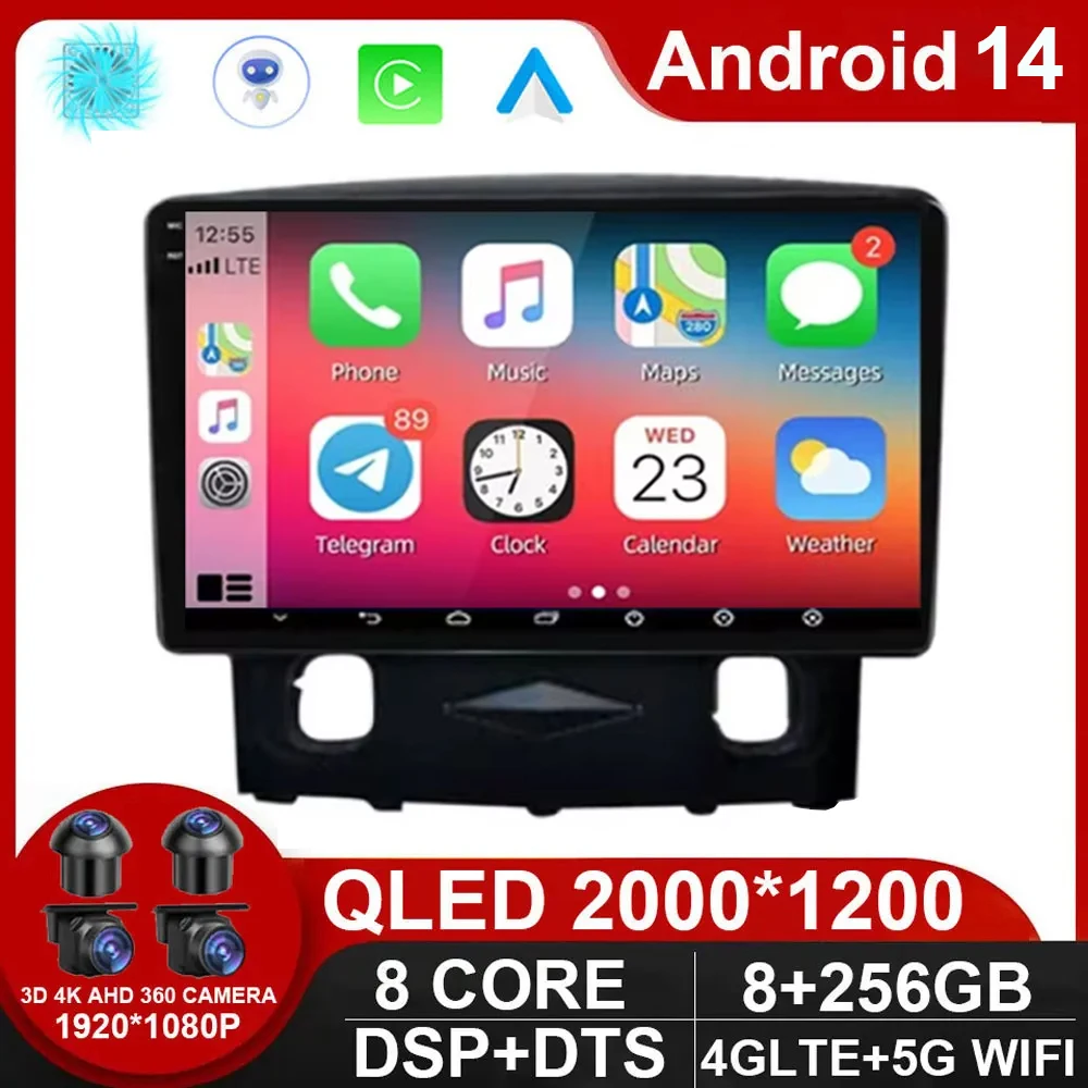 

Автомагнитола на Android 14 для MAZDA Tribute 2006-2008, FORD Kuga Escape 2008-2010, мультимедийная навигация, видеоплеер, GPS