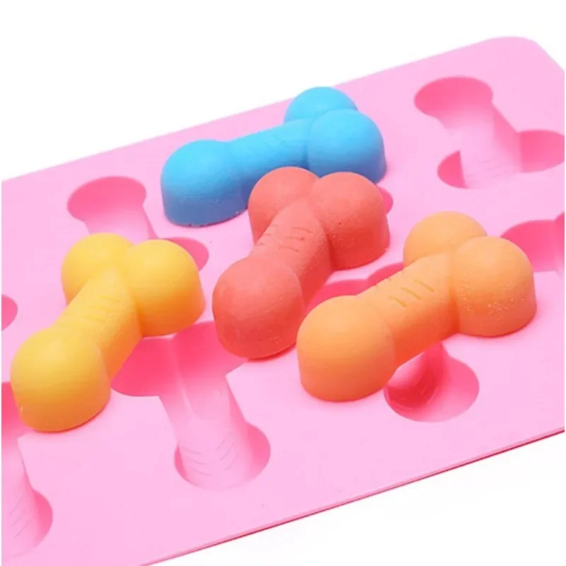 Silicone Penis Ice Cake Kitchen Supplies from New Dick Funny Sex Tray Soap Chocolate Cake Molde Party Gift QA 022