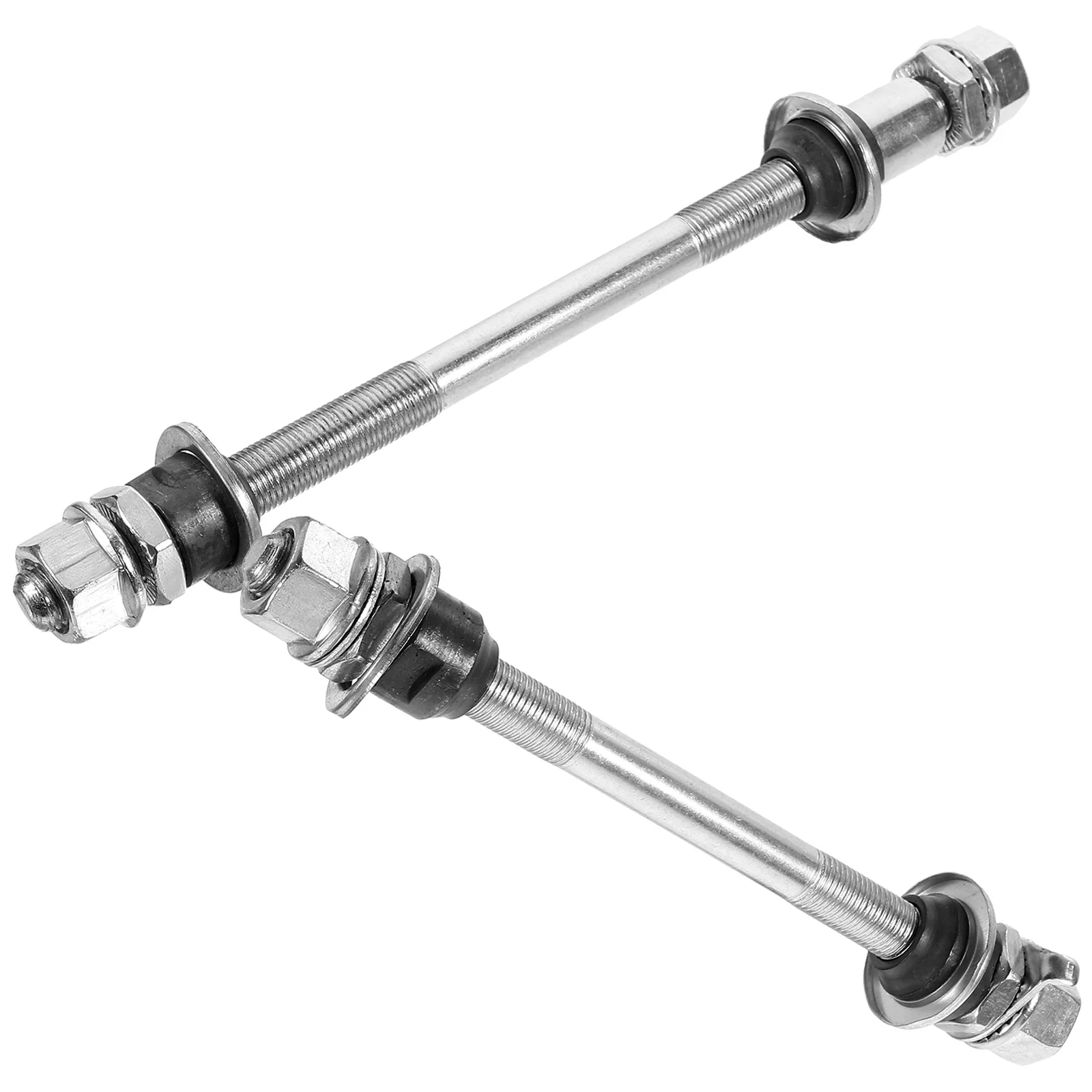 

2 Pcs Bike Axle High Strength Front Rear Iron Replacement Wear Resistant Quick Release Hub Mountain Road