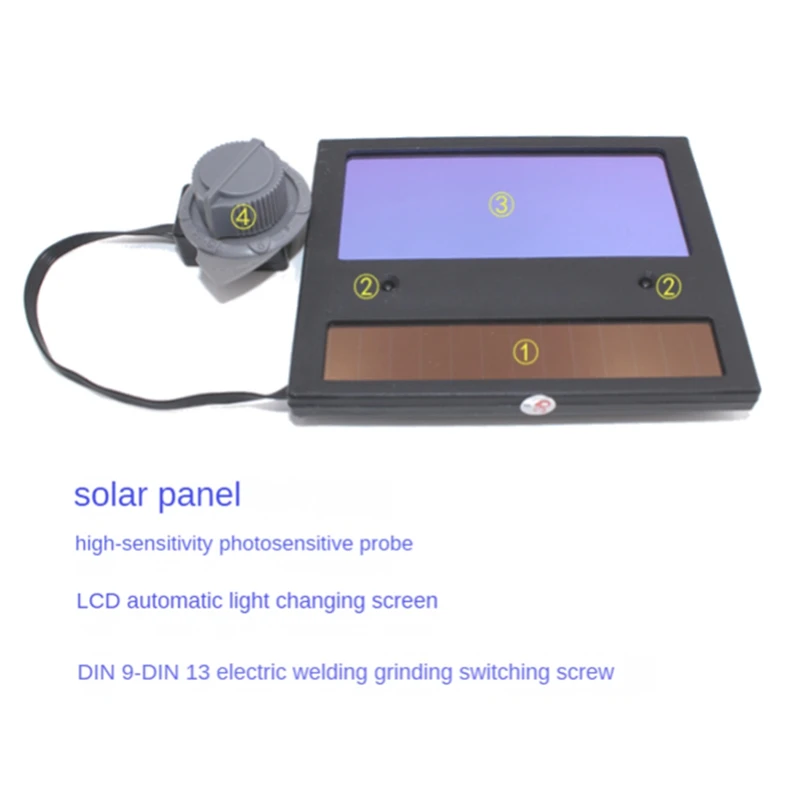 Solar Auto Darkening Welding Lens Panel Automation Filter Welding Helmet Mask Replacement Filter Lens