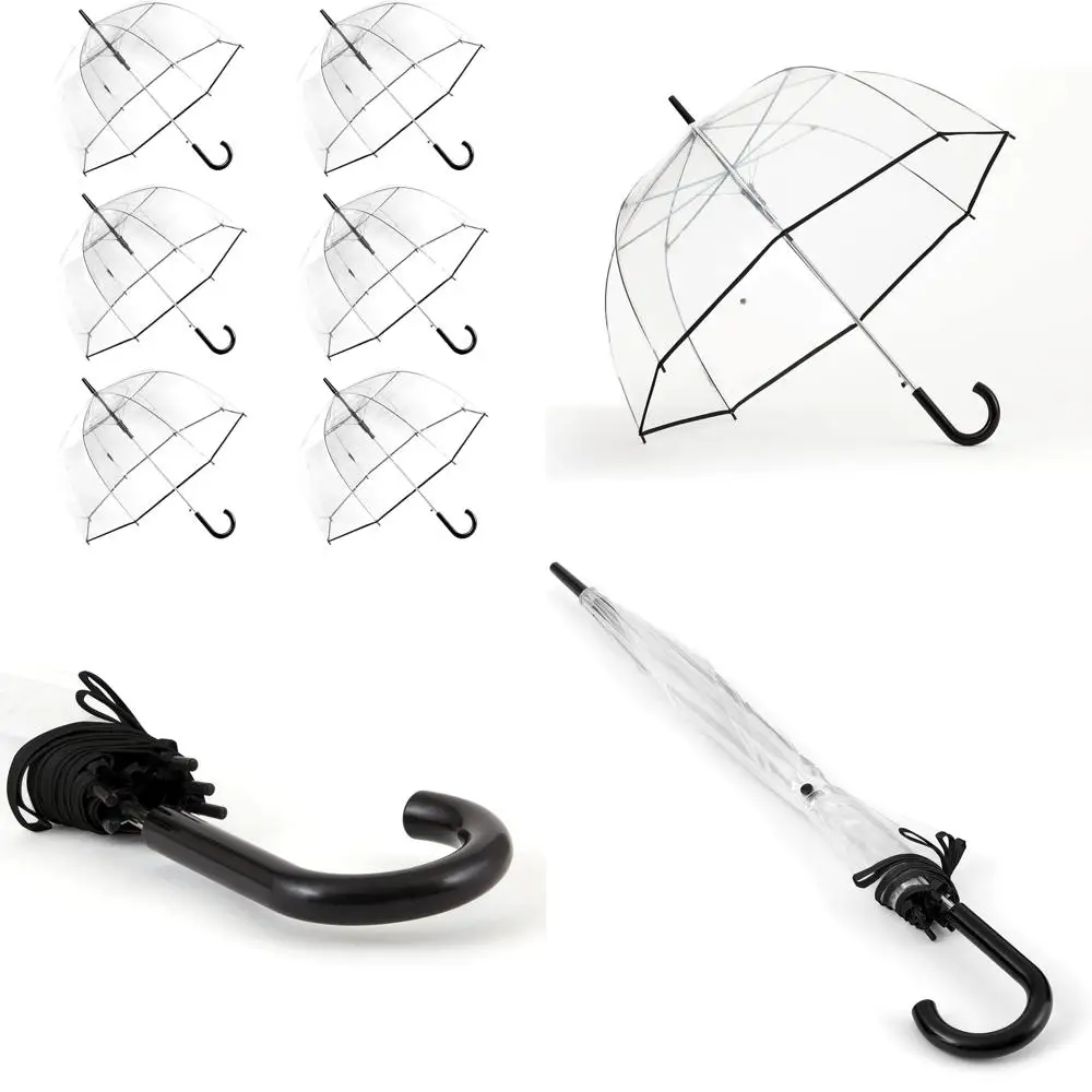 

Clear Bubble Umbrella - Transparent, Waterproof and Wind-Resistant - Ideal for Weddings, Proms, Outdoor Occasions - Automatic Op