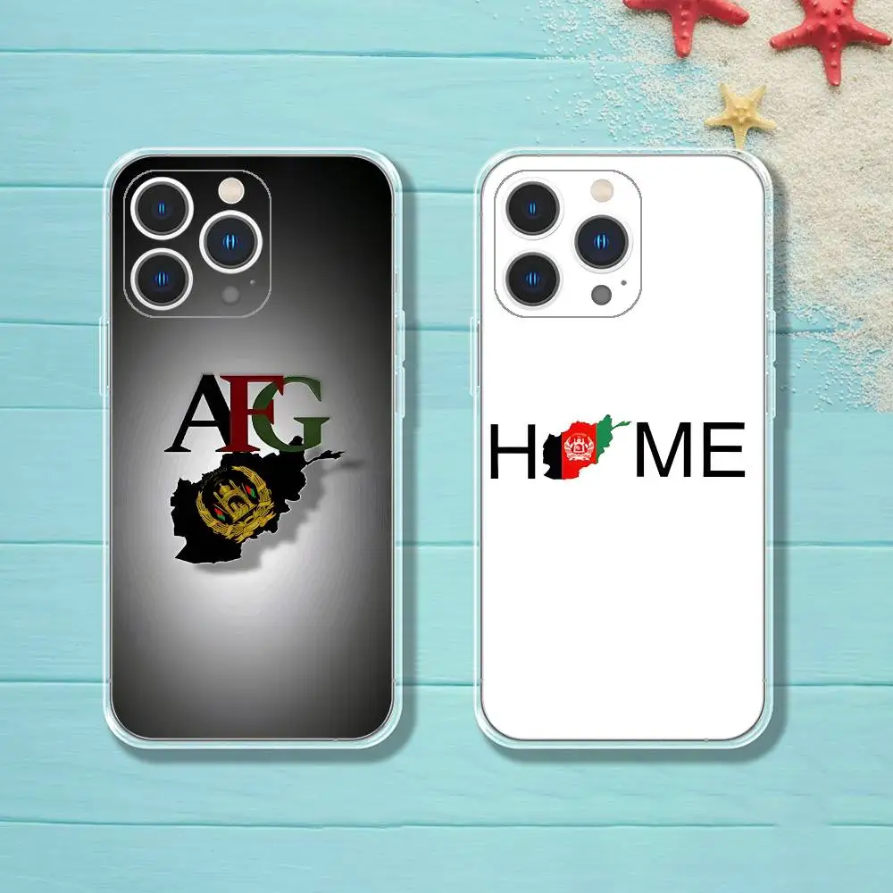 

Afghan Flag of Afghanistan Phone Case For iPhone 12,16,11,14,13,17,15 Plus,Pro,Max,Plus,E,Air,Mini Transparent Cover