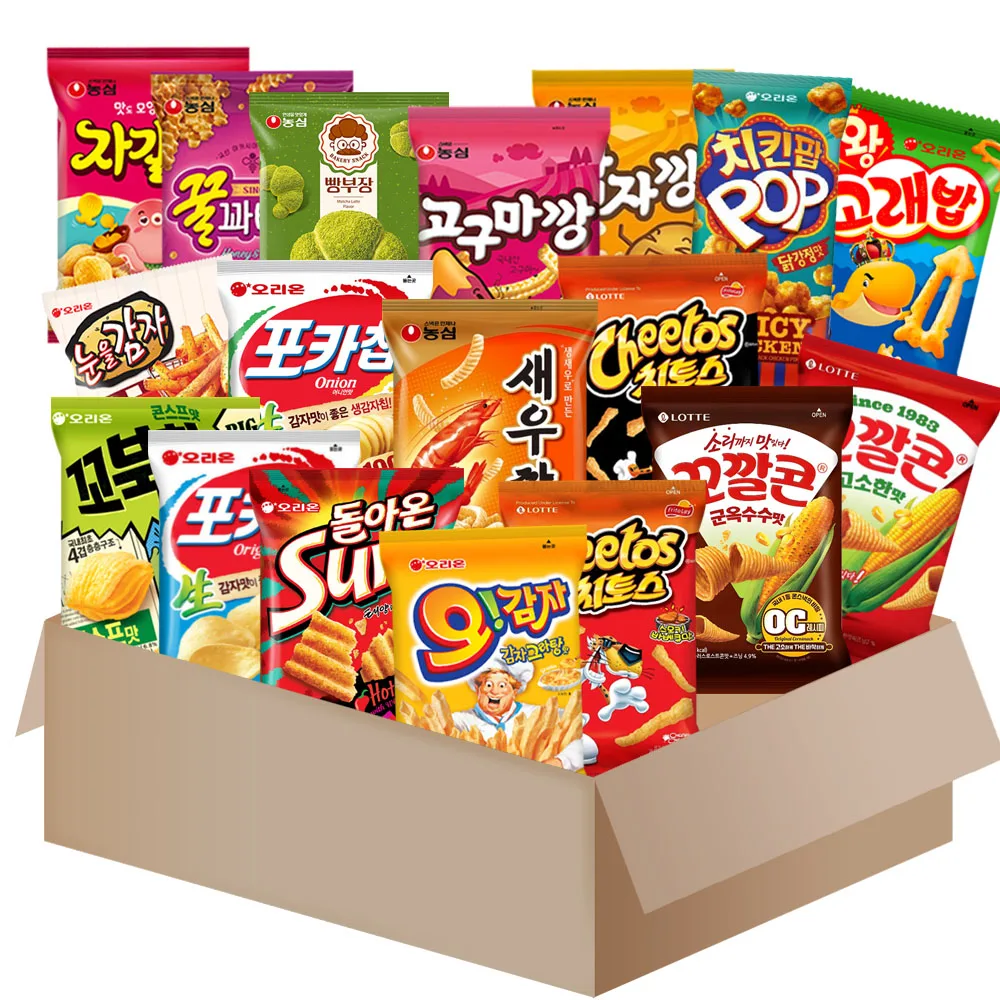 스낵세트 18개{자갈치+감자깡+새우깡+포카칩+왕고래밥+꼬깔콘} 외