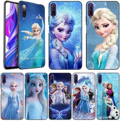 Disney Princess Frozen Elsa Black Case For Huawei NOVA Y90 10 Pro 9Z Y9A Y7A Y5P Y6P Y7P Y8P Y5 Y6 Y7 Y9 Prime 2019 Y6S Y8S Y9S