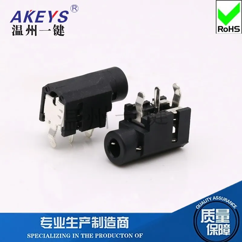 10pcs PJ-314 Mono-Dual Channel 3.5mm Headphone Socket 3.5 Audio Socket Headphone Holder Connector