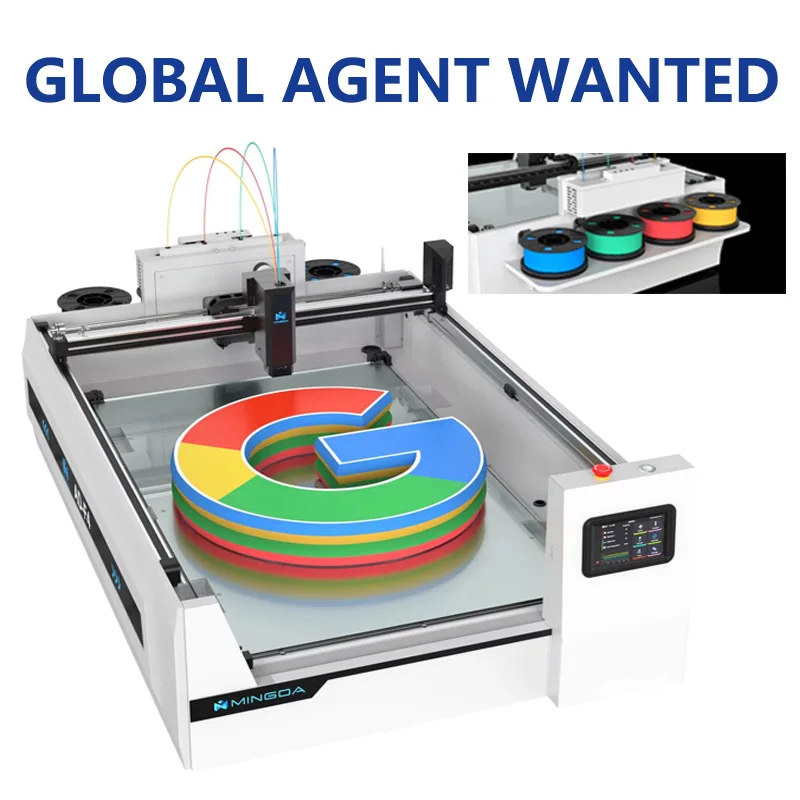 2026 Mingda AD-F4 High-speed 4 Colour 3d Sign Printer 3d Printer for Letter Sinage
