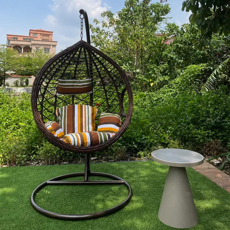 Outdoor Swing Hanging Chair Patio Hammock Basket Bird Nest Creative Lazy Leisure Seat for Garden Balcony Relaxation Photo