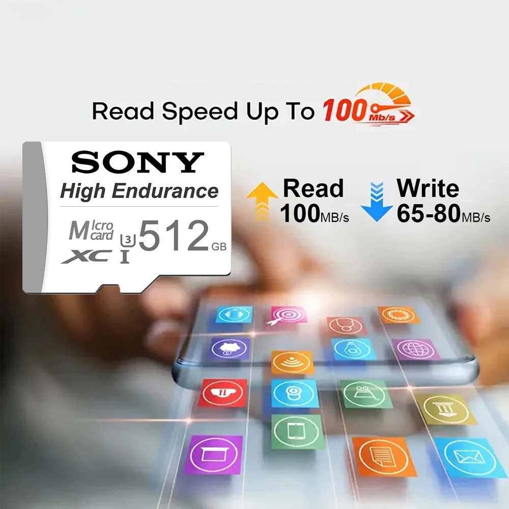 SONY Memory Card 2TB 1TB Class10 V60 A2 TF Card 512GB Mini SD Card 128GB High Speed Micro TF SD Card 256GB For Camera GoPro DJI