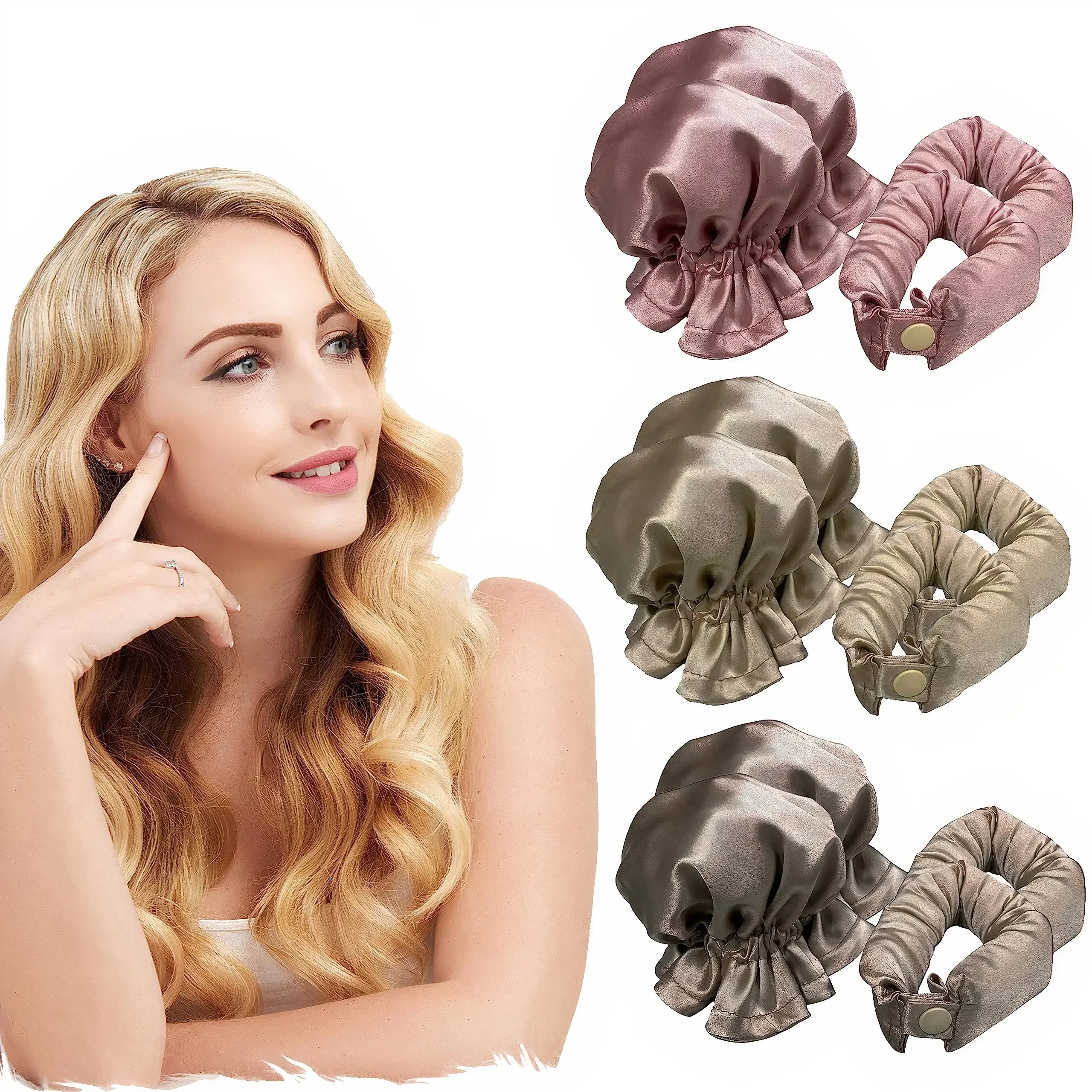 Heatless Curling Rod Silk Curls No Heat Hair Curler Soft Hair Rollers Sleeping Headband New Lazy Hair Curlers Hairs Styling Tool