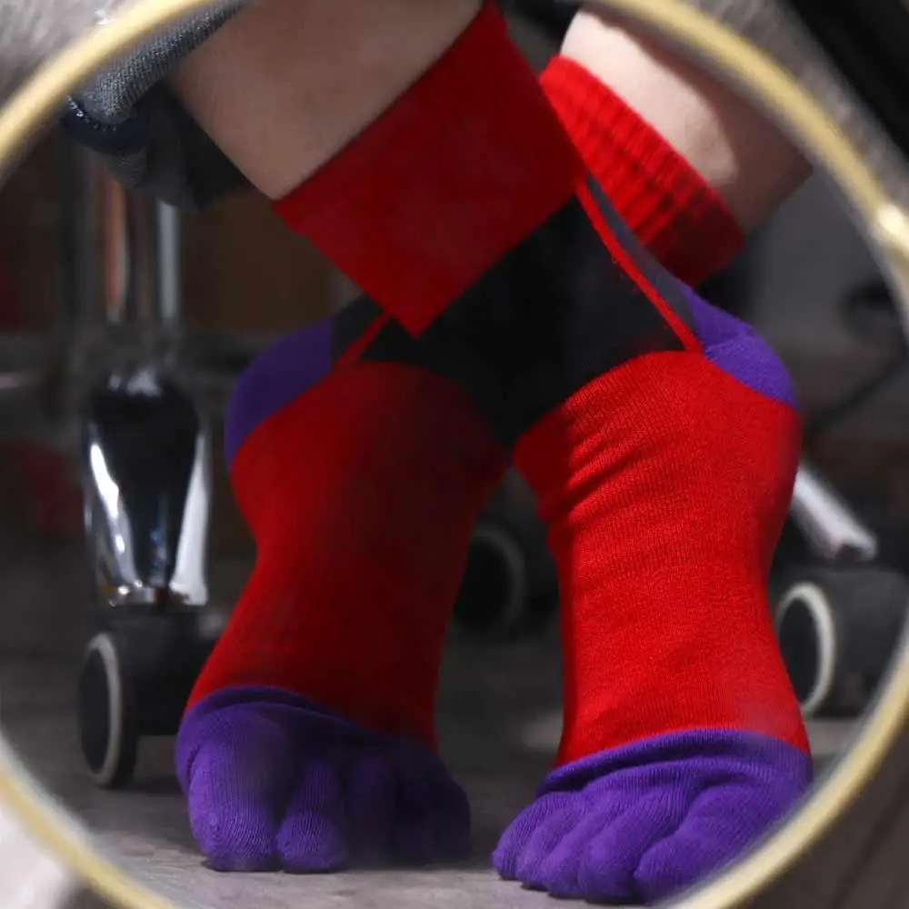 

Sell EU 38-44 Fiber Anti-Sweat Organic Cotton Breathable Sport Five Finger Socks Sweat Socks Dress Socks With Toes Toe Socks