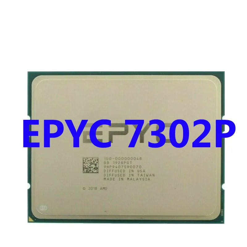 

Центральный процессор EPYC 7302P, 3,0 ГГц, 16C/32T, 64 Мб кэш-памяти, 155 Вт, 16 ядер, 32 потока, процессор sp3 с поддержкой материнской платы 1U DDR4 до 3200 МГц