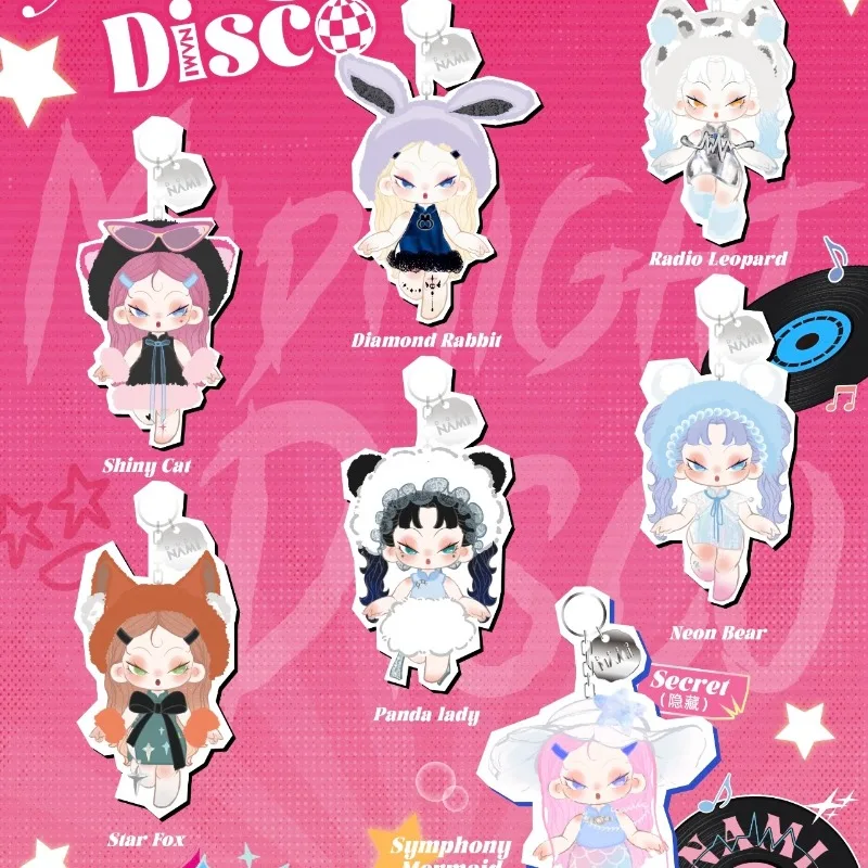 Nova série dodo nami disco caixa cega chaveiro & bolsa de telefone kpop bonecas brinquedo mistério colecionável mini figura presentes do dia de natal