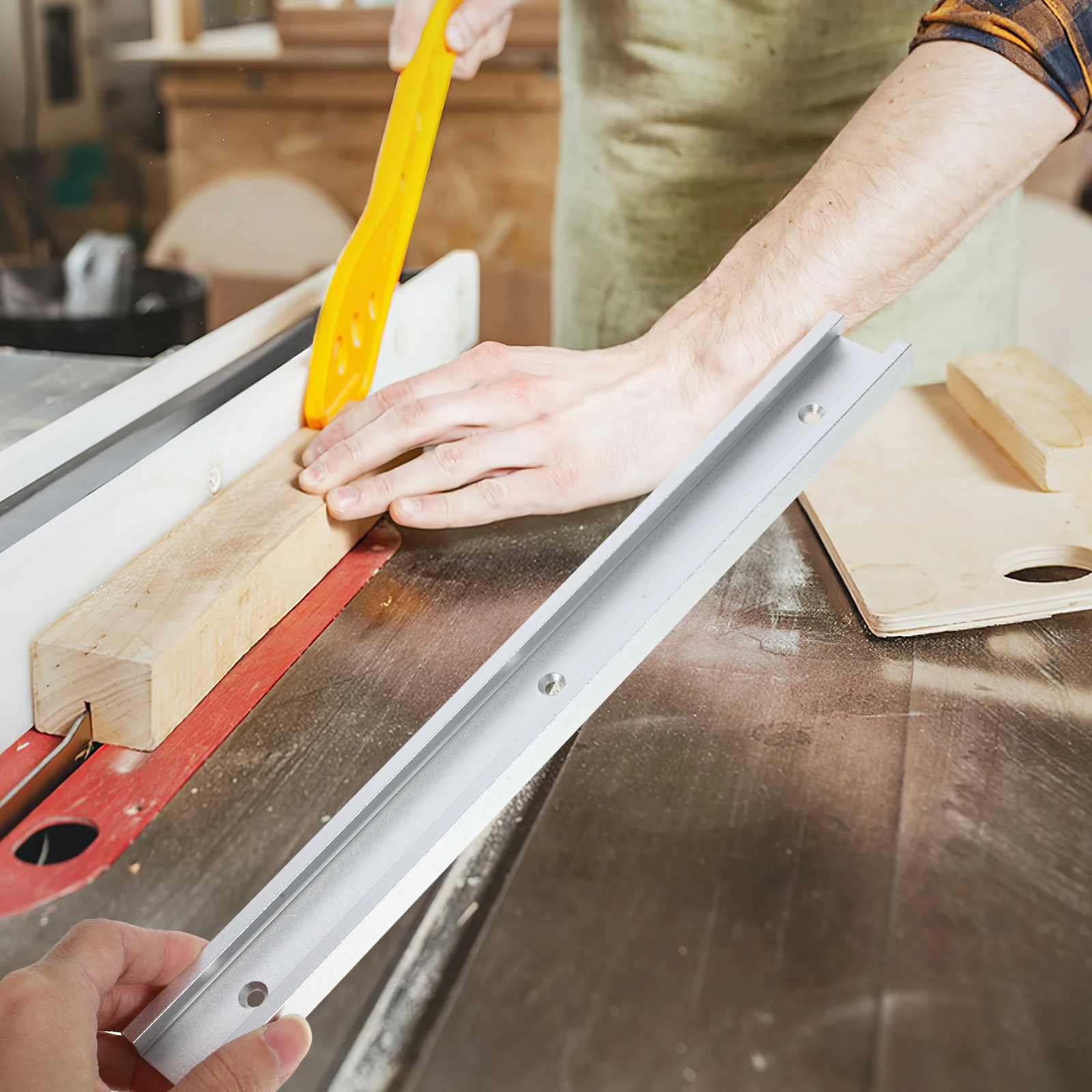 

T-Track Guide Rail Aluminum Alloy Extrusion For Woodworking Precision Cutting Sturdy Linear Rail Replacement Accessory