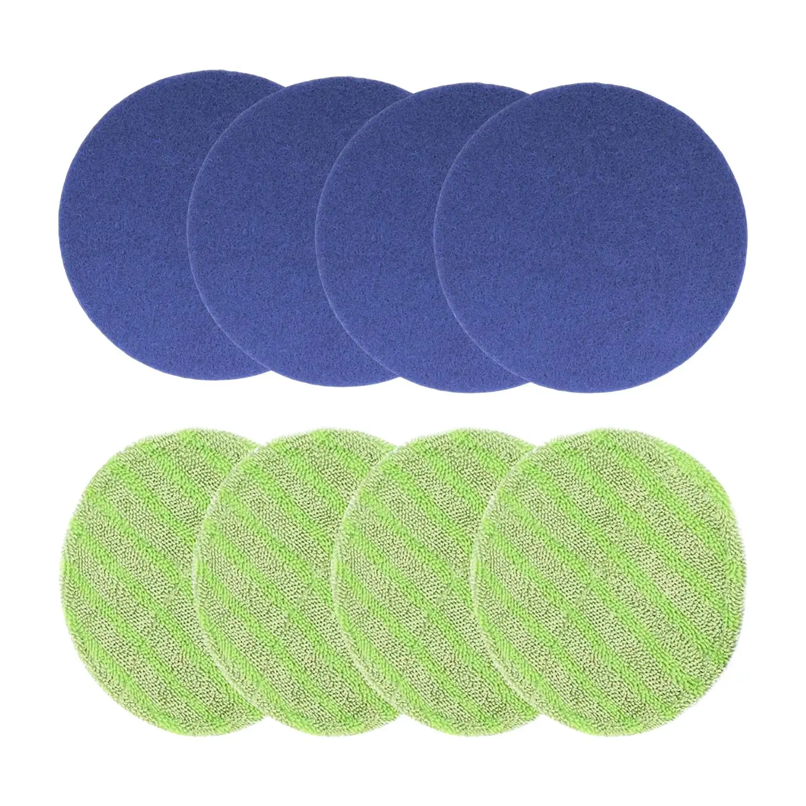 4x Microfiber Mop Replacement Pads,6.5inch Floor Scrubber Pads,Electric Rotary Mop Pads,MopPads for Electric Rotary Mop