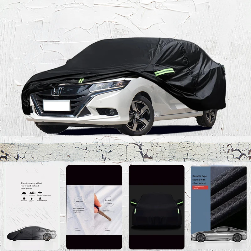 For honda Gienia Auto Anti snow Anti dust Anti uv Anti freeze 210T Anti peeling paint And Anti Rainwater car cover Black