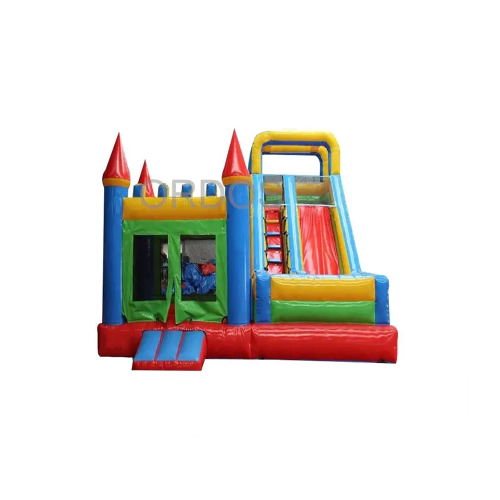 

Commercial Inflatable Trampoline Outdoor Bouncing Game Jumpers Slide Party Rental Color Jumping Castle Children's Bouncing House