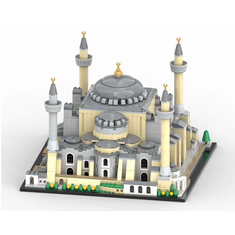 Moc Bausteine Architektur Modell Hagia Sophia Kathedrale Modulare Technologie Bausteine Festival Geschenk Spielzeug DIY Set